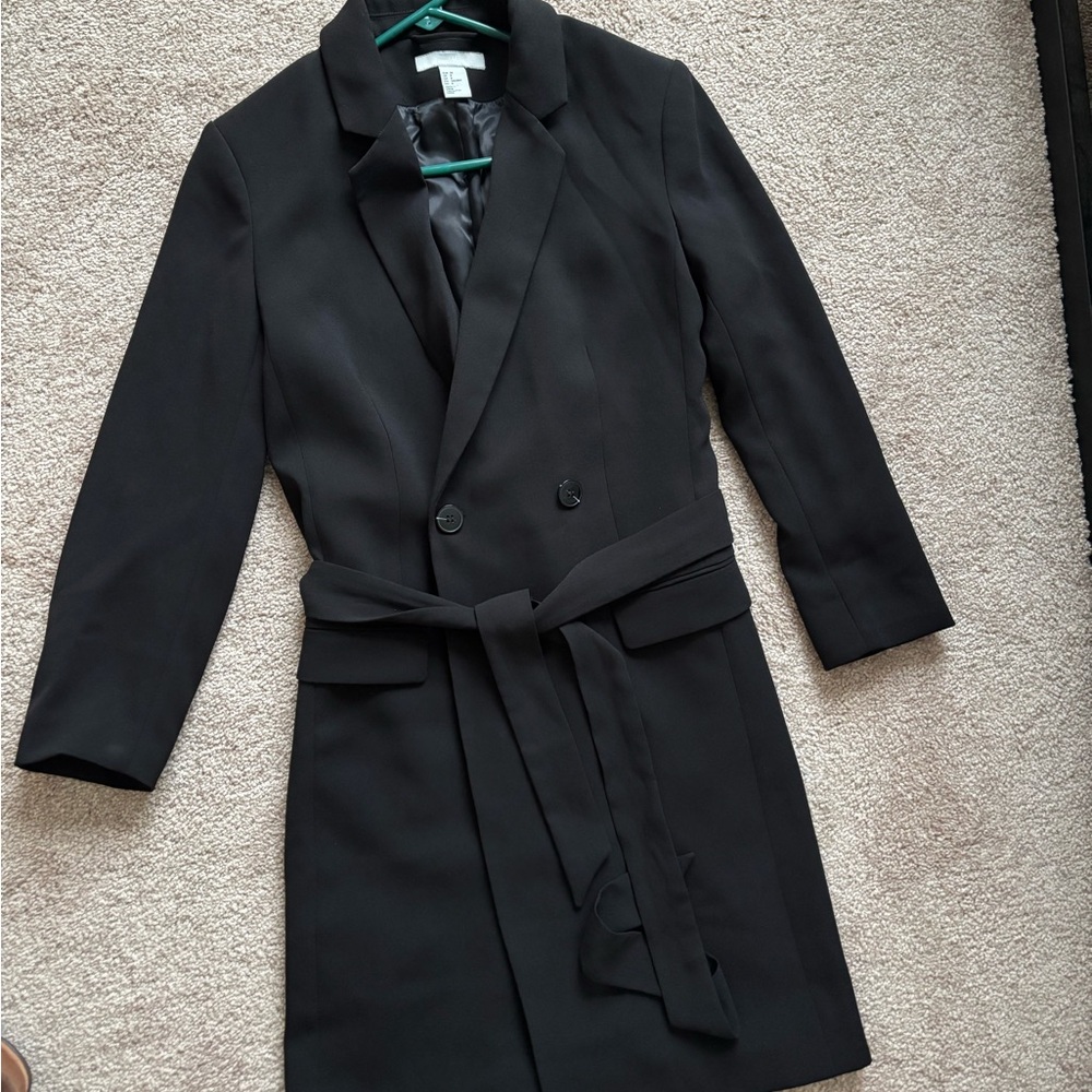 Women’s black long coat